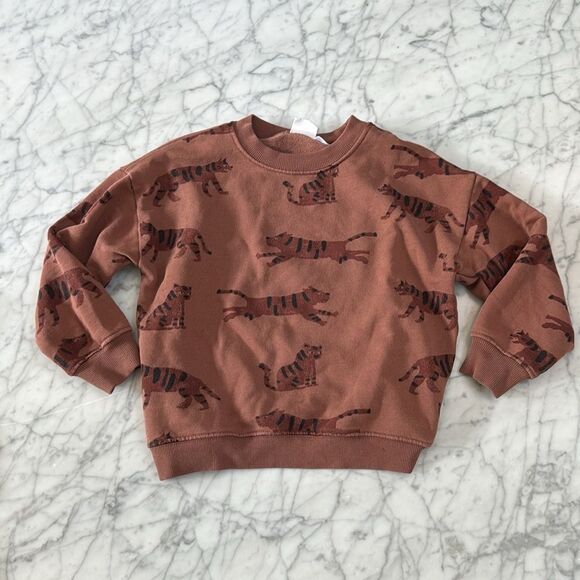 Zara Toddler Sweatsuit Tiger Set Sz 4/5 - Picture 2 of 7